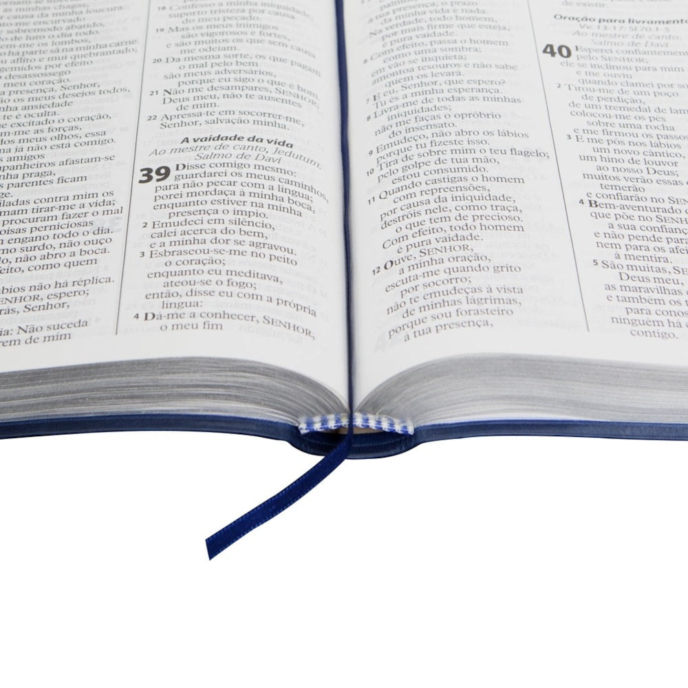 Bíblia Sagrada | Letra Gigante | ARA | Capa Azul Luxo | c/ Índice