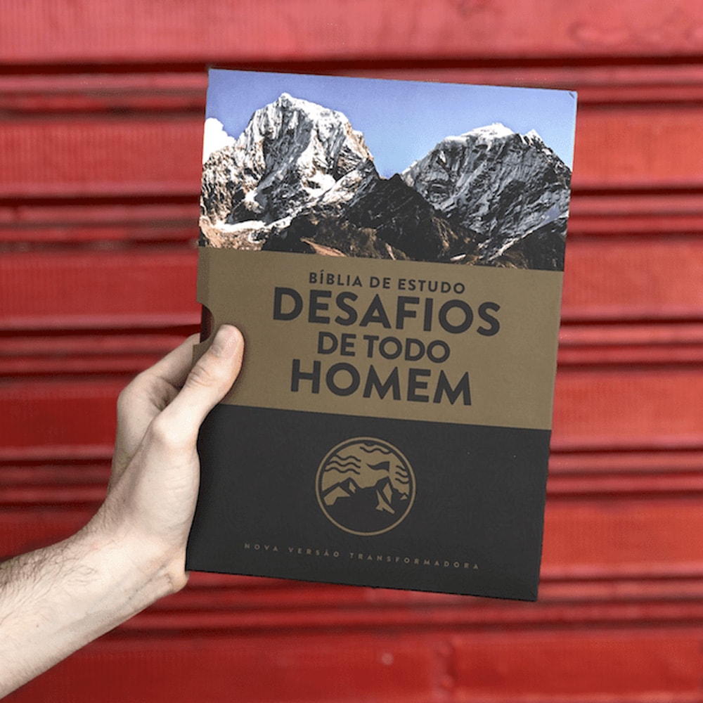 Bíblia Sagrada de Estudo Desafios de Todo Homem | NVT | Marrom