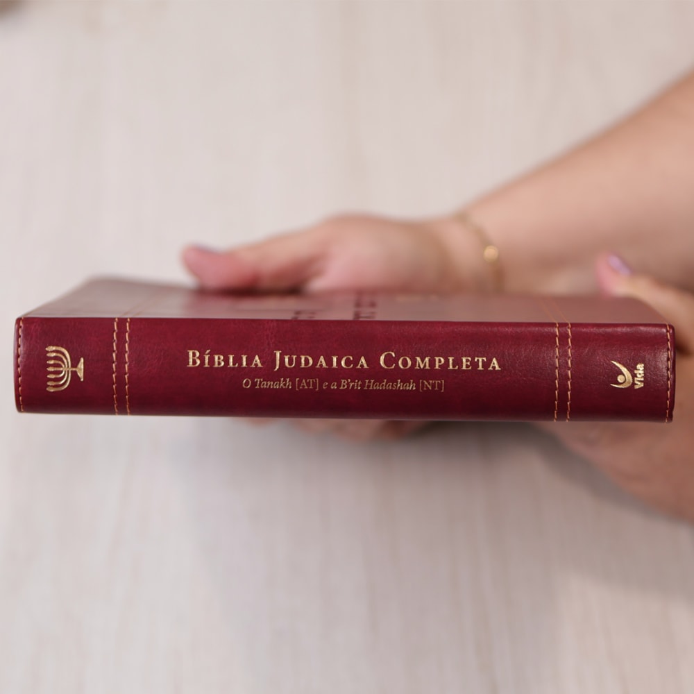 Bíblia Judaica Completa | Letra Normal | Capa Luxo Vinho