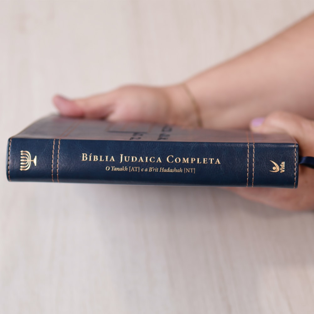 Bíblia Judaica Completa | Letra Normal | Capa Luxo Azul