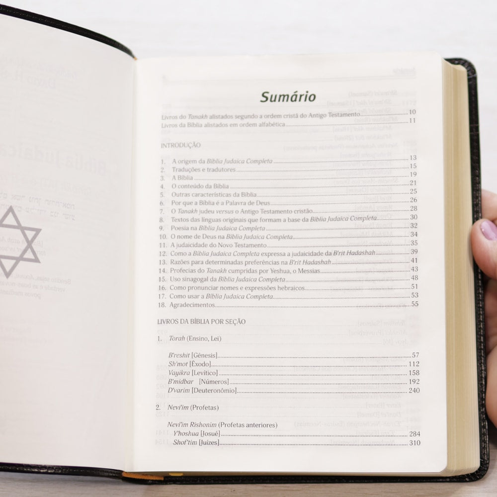 Bíblia Judaica Completa | Letra Normal | Capa Luxo Preta