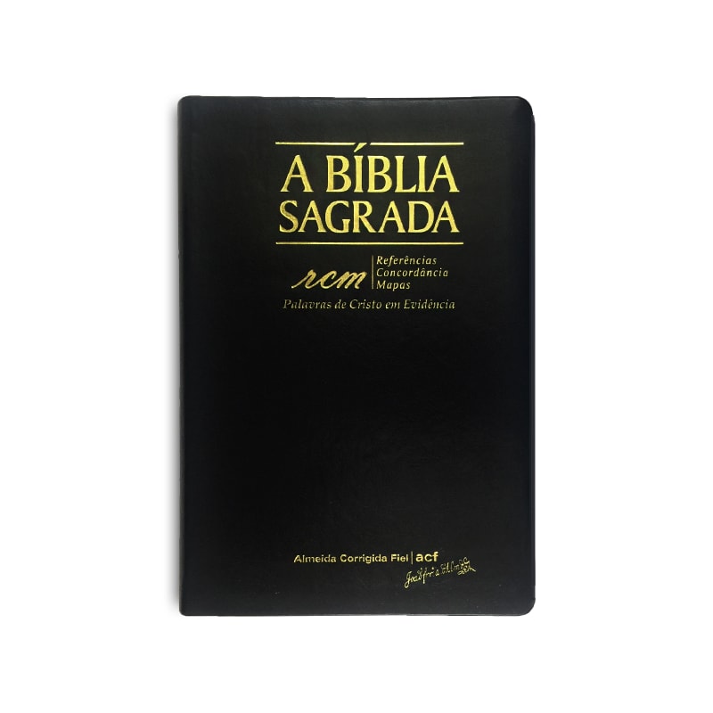 Bíblia Sagrada RCM | ACF | Letra Gigante | Capa PU Luxo Preta