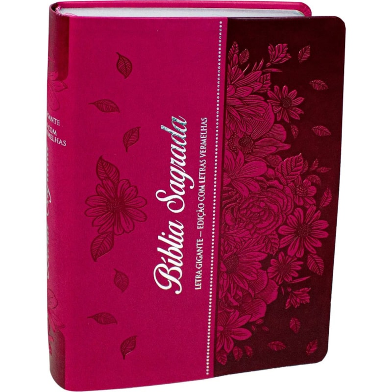 Bíblia Sagrada | ARC | Letra Gigante | Capa Pink C/ Índice