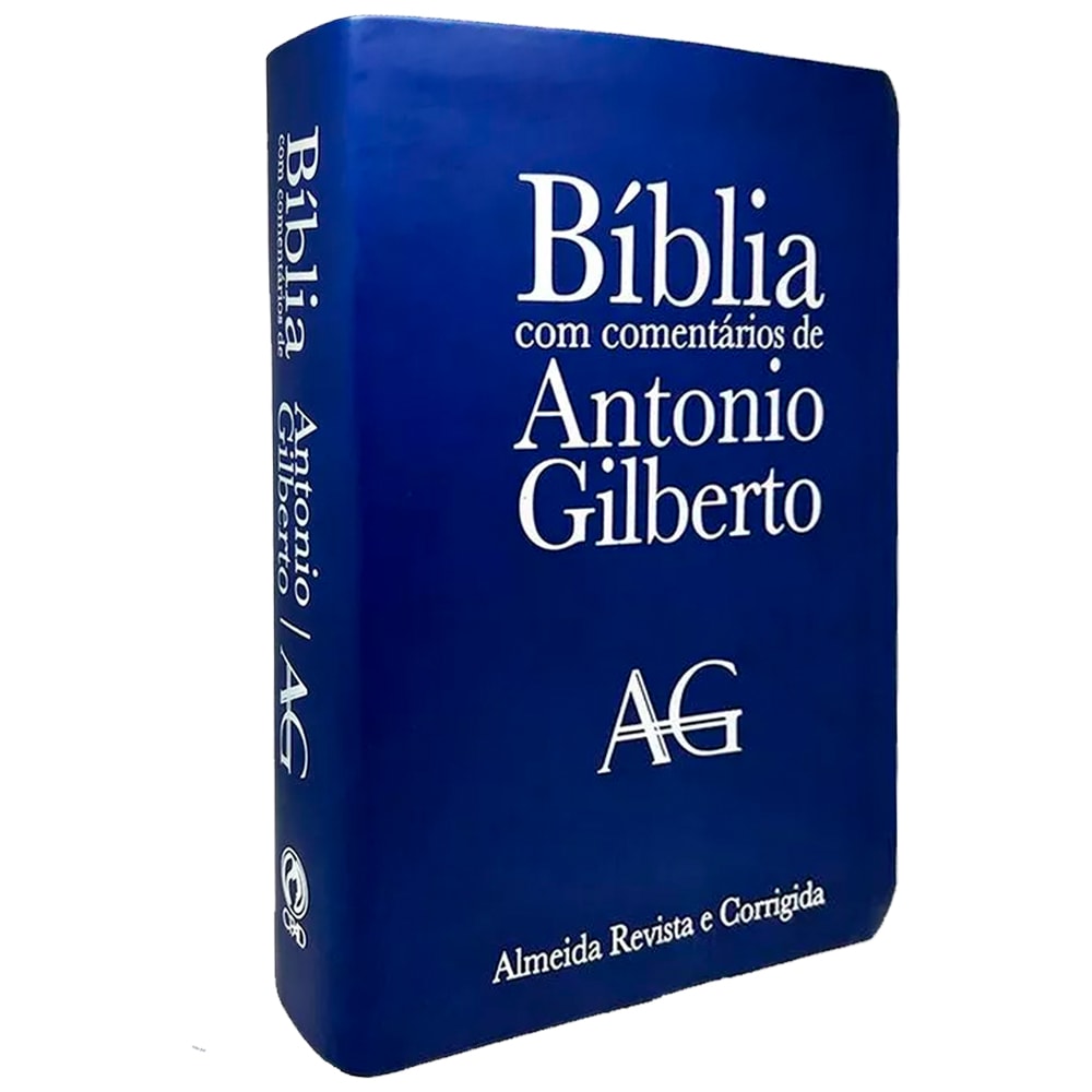 Bíblia com Comentários Antonio Gilberto | ARC | Letra Normal | Capa Azul
