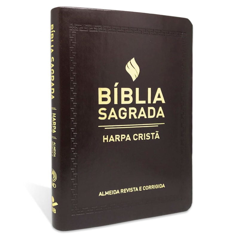 Bíblia Sagrada Slim com Harpa Cristã | ARC | Letra Normal | Marrom