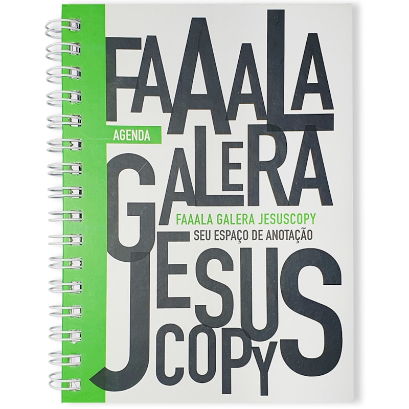 Agenda Permanente Faaala Galera | Jesus Copy