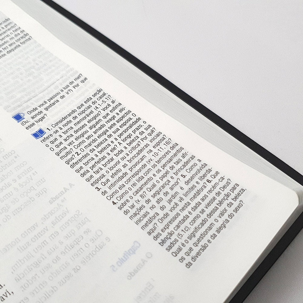 Bíblia de Estudo Pequenos Grupos | NVI Letra Normal | Capa Luxo Preta