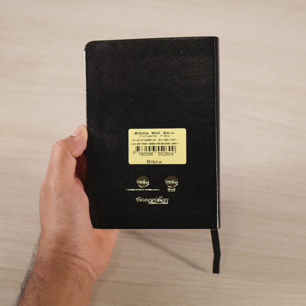 Bíblia Slim Compacta | NVI | Capa Preta