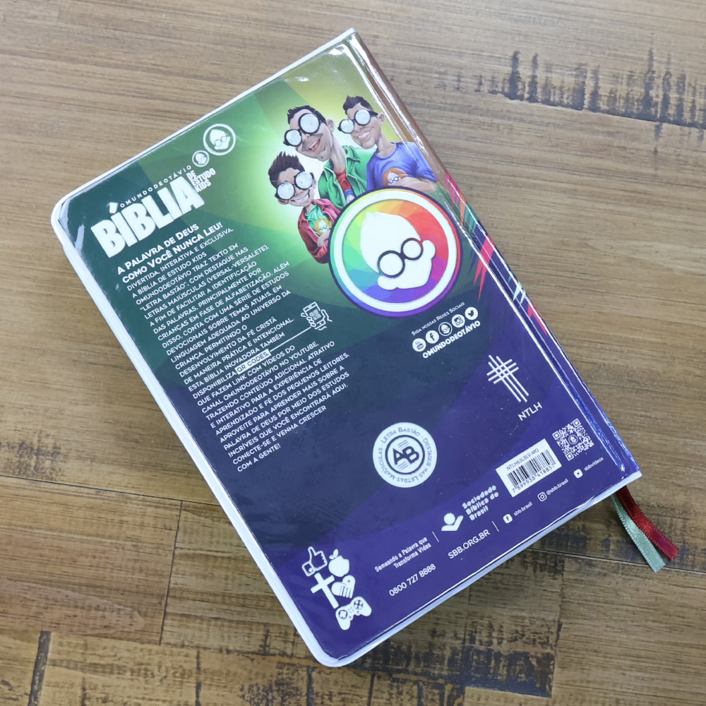 Bíblia de Estudo Kids | NTLH | Letra Grande | O Mundo de Otávio | Capa Dura Leão