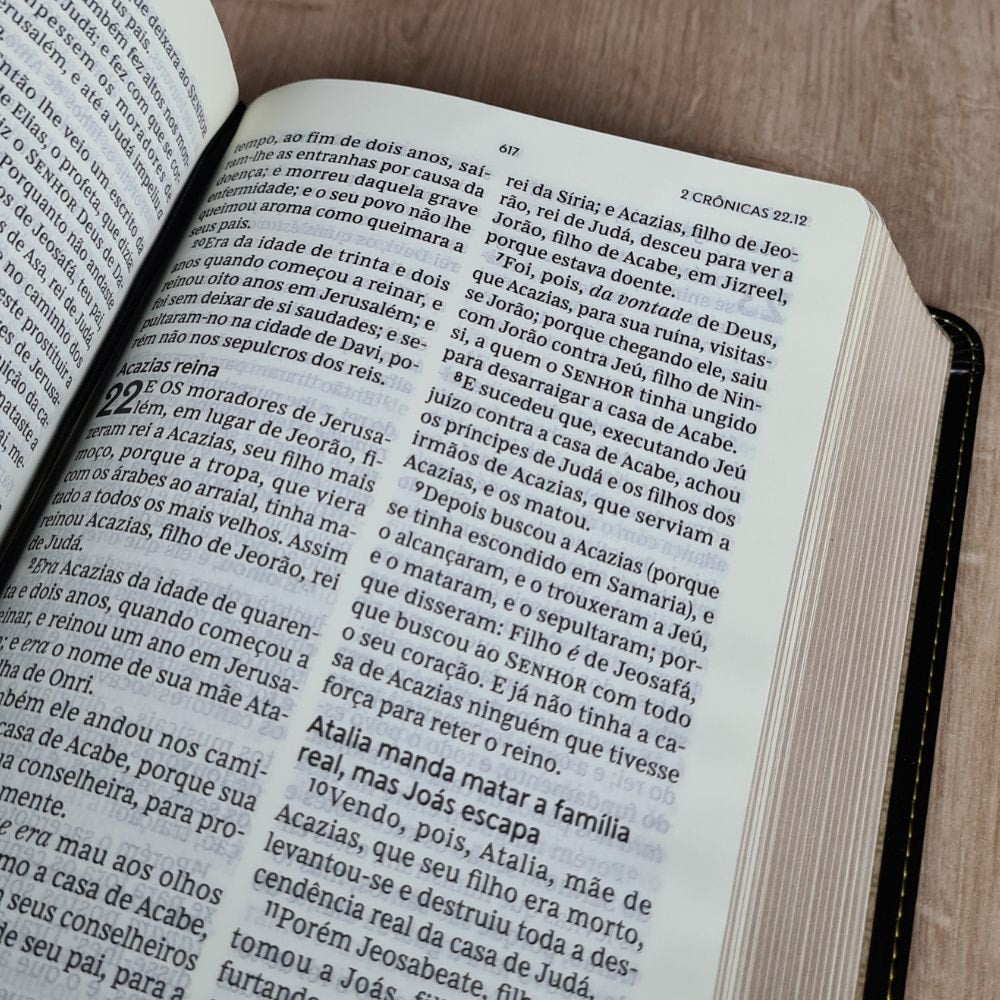Bíblia Sagrada | ACF | Letra Grande | Couro Soft Preta