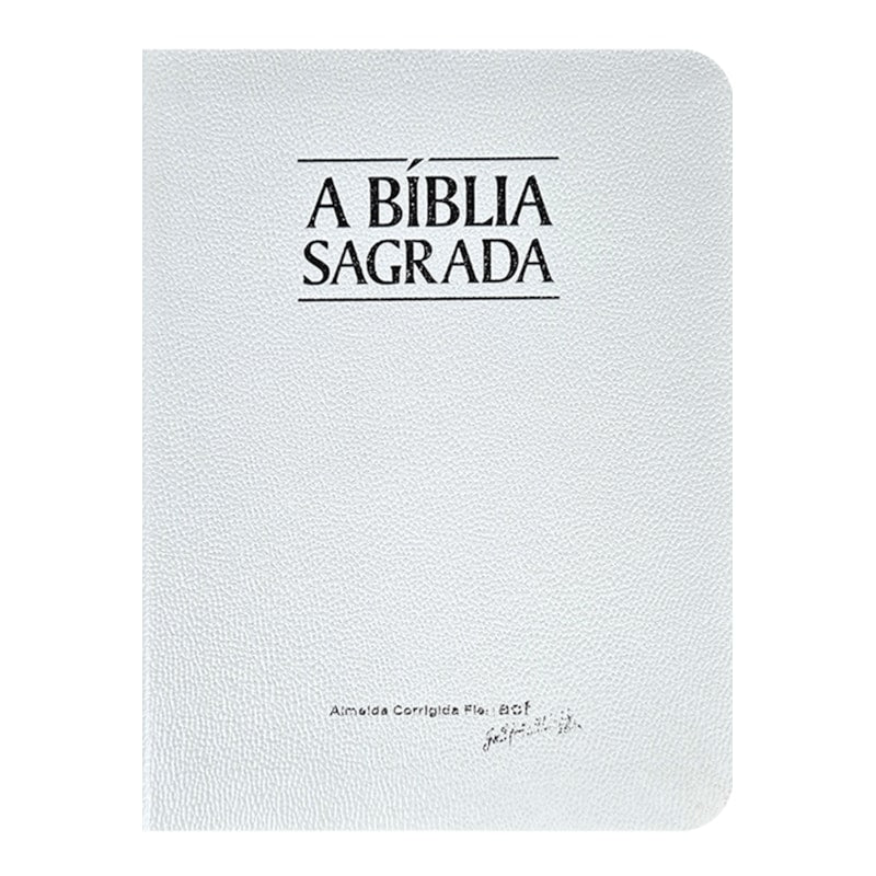 Bíblia Sagrada | ACF | Letra Média | Capa Semi Luxo Branca