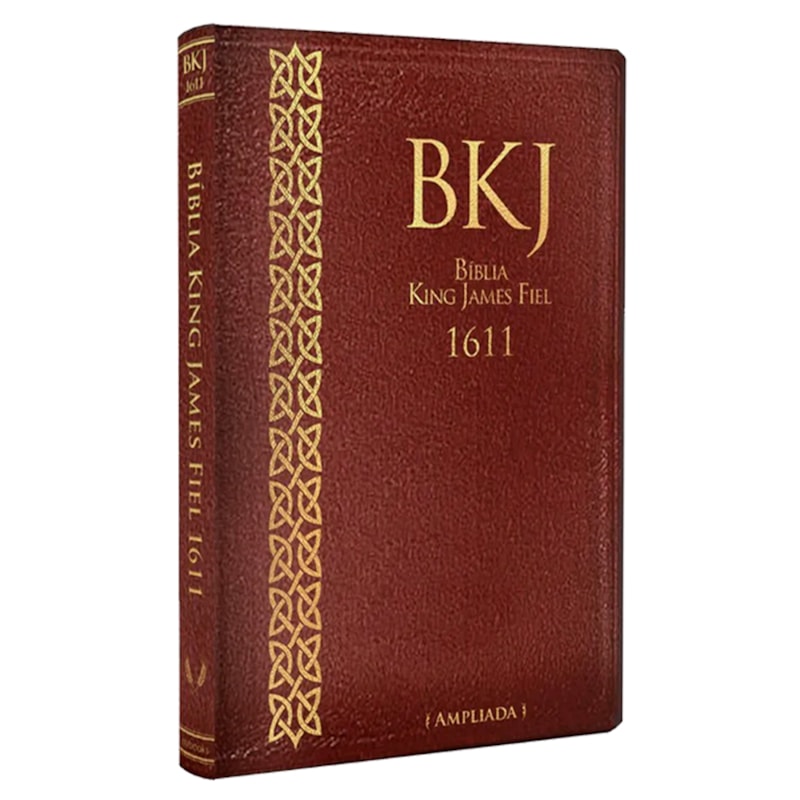 Bíblia King James 1611 Ultrafina Ampliada | Letra Normal | Capa Luxo Marrom