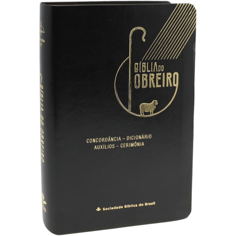 Bíblia do Obreiro Ovelha | ARC | Letra Grande | Capa Luxo Preta