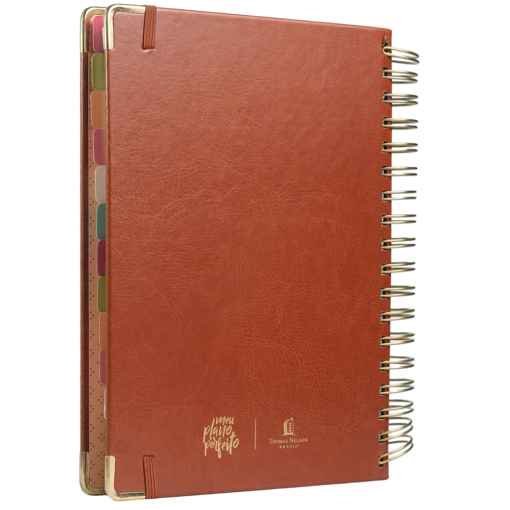 Planner Meu Plano Perfeito | Capa Couro Clássica