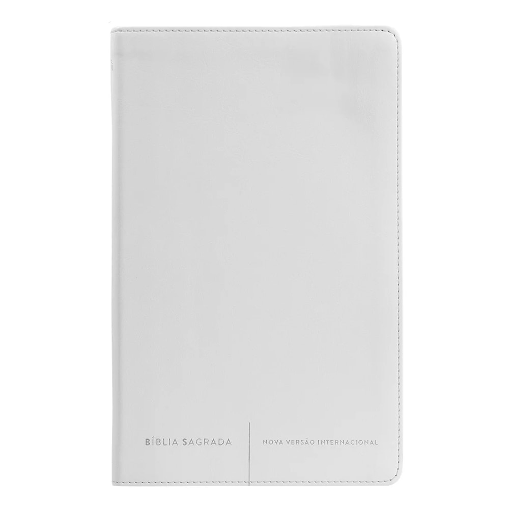 Bíblia Sagrada Slim | NVI | Letra Normal | Capa Luxo Branco