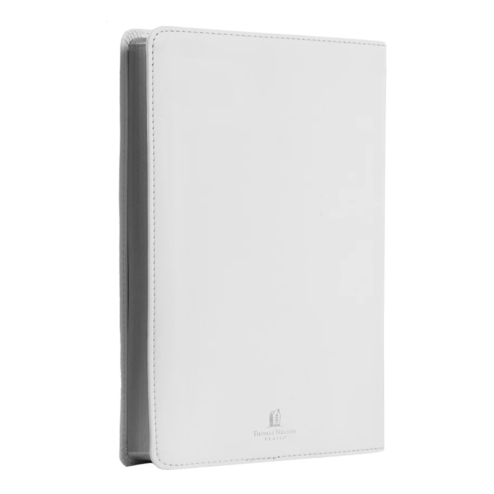 Bíblia Sagrada Slim | NVI | Letra Normal | Capa Luxo Branco