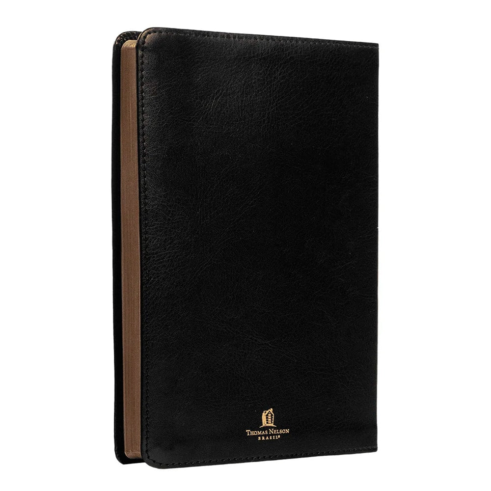 Bíblia Sagrada Slim | NVI | Letra Normal | Capa Luxo Preto