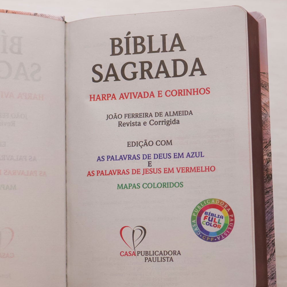 Bíblia Sagrada Leão Yeshua | ARC | Letra Maior | Harpa e Corinhos | Capa Dura