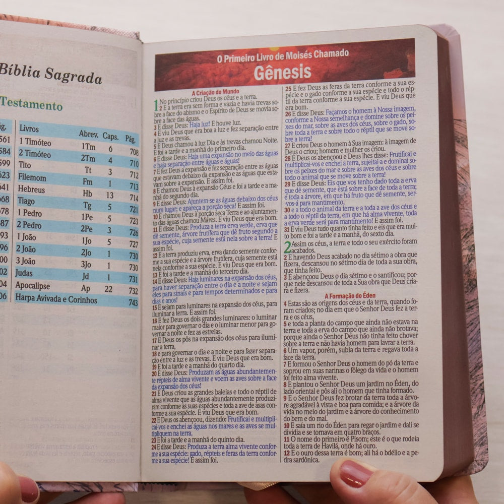 Bíblia Sagrada Leão Yeshua | ARC | Letra Maior | Harpa e Corinhos | Capa Dura