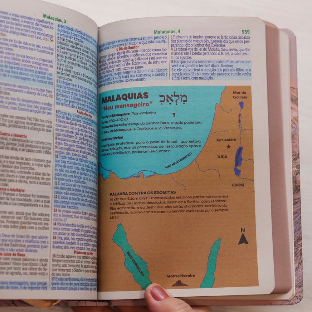 Bíblia Sagrada Leão Yeshua | ARC | Letra Maior | Harpa e Corinhos | Capa Dura