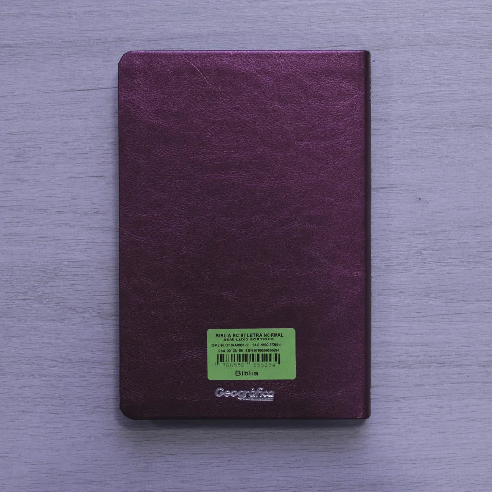 Bíblia Sagrada | ARC | Letra Normal | Capa Luxo Vinho Perolado