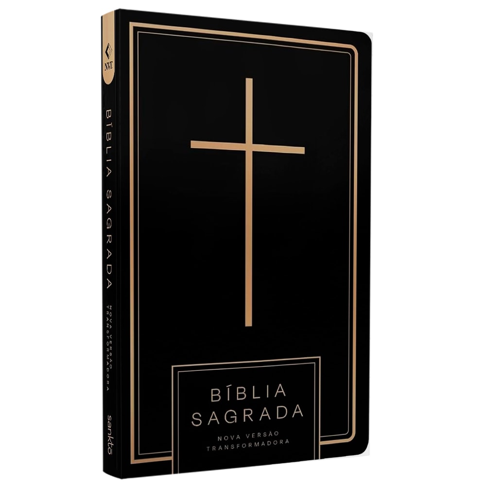 Bíblia Sagrada Cruz All Black | NVT | Capa Dura
