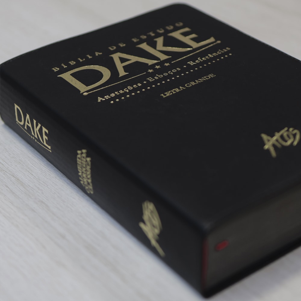 Bíblia de Estudo Dake | Letra Grande | Capa Luxo Preta