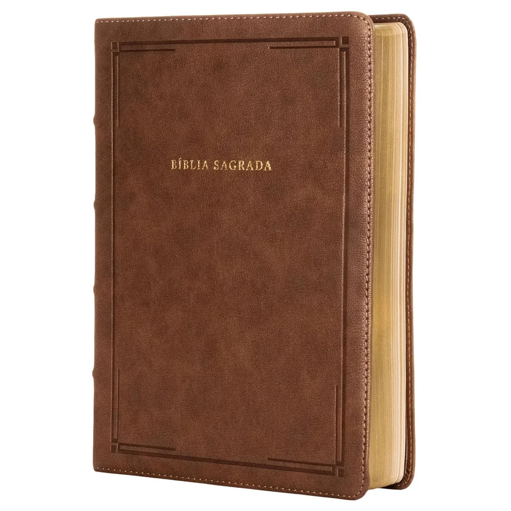Bíblia Sagrada | NVI | Referência | Marrom Barroca