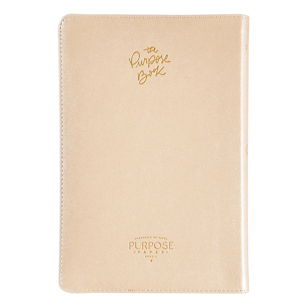 Bíblia The Purpose Book | A21 | Capa Couro Soft Bege Flores