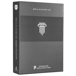 Biblia De Estudo ACF Leitura Perfeita Capa Luxo Preto Couro Legitimo Com comentarios da King