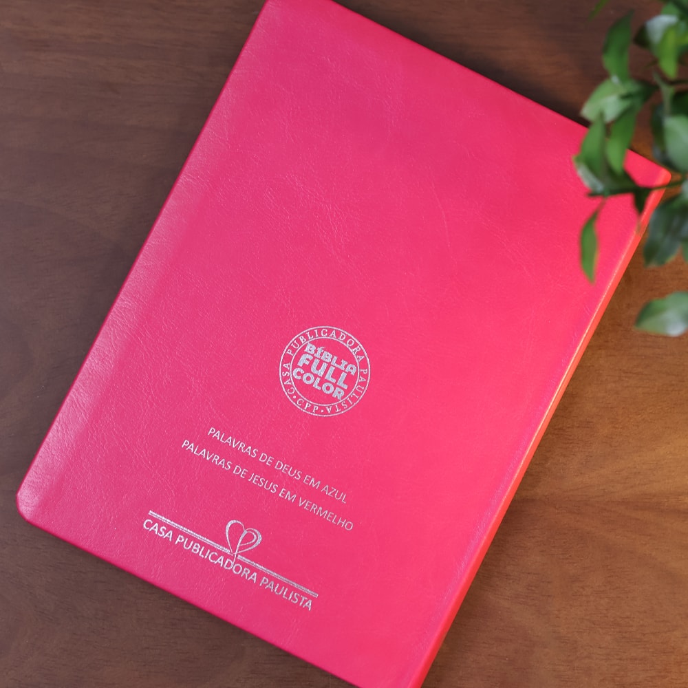 Bíblia Slim | Letra Normal | NVA | Capa Premium Ramo de Flores Pink