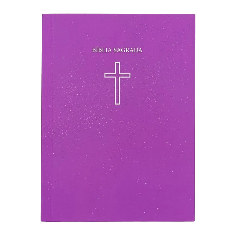 Bíblia Sagrada Média Salvos Pela Graça | ARC | Capa Brochura Rosa