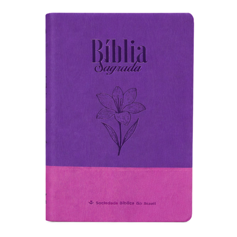 Bíblia Sagrada | ARA | Letra Grande | Legno Duo Roxo e Lilás
