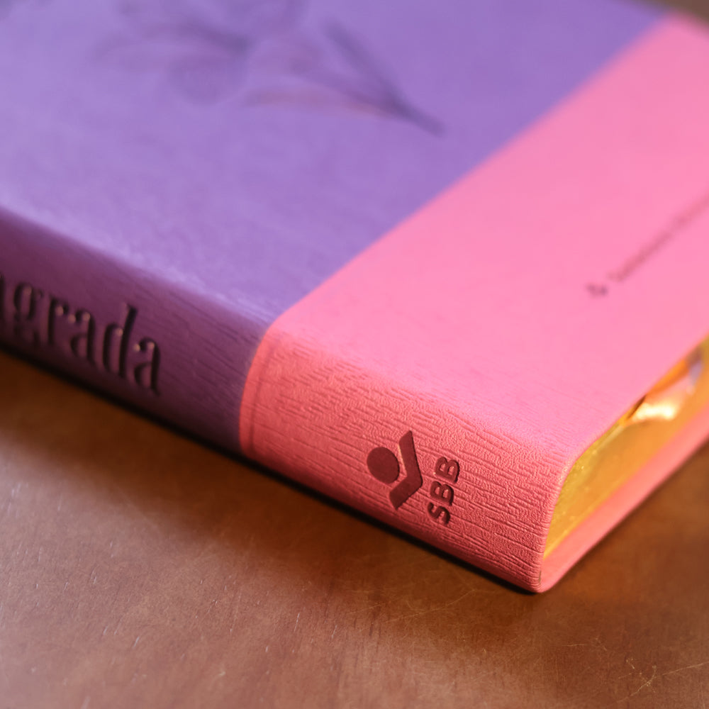 Bíblia Sagrada | ARA | Letra Grande | Legno Duo Roxo e Lilás