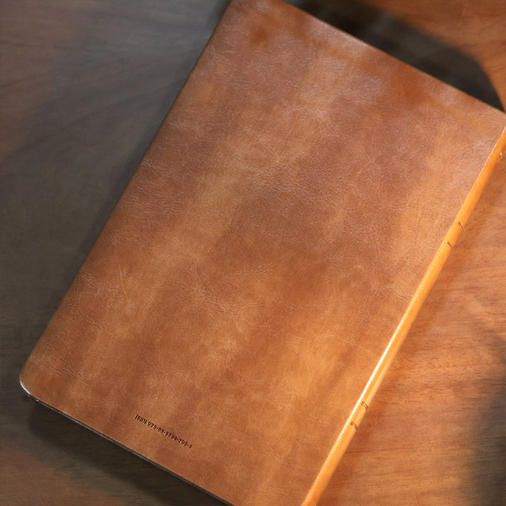 Biblia Sagrada  NAA  Letra Grande  Marrom