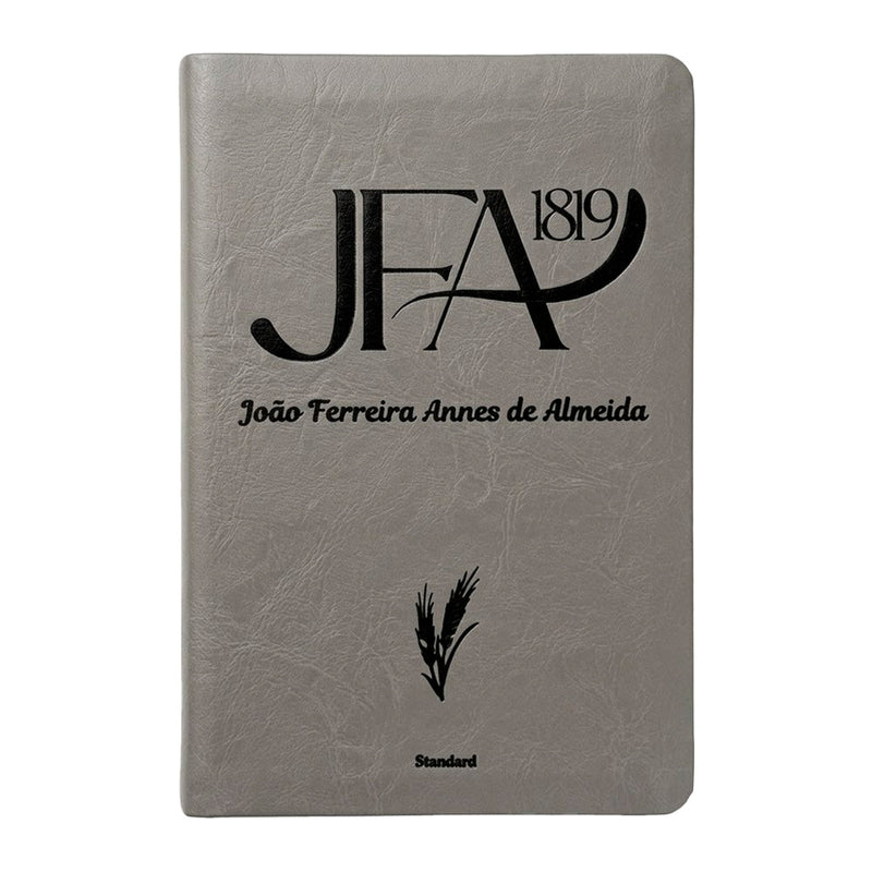 Bíblia Sagrada João Ferreira de Almeida | JFA 1819 | Standard | Letra Grande | Capa Luxo Cinza
