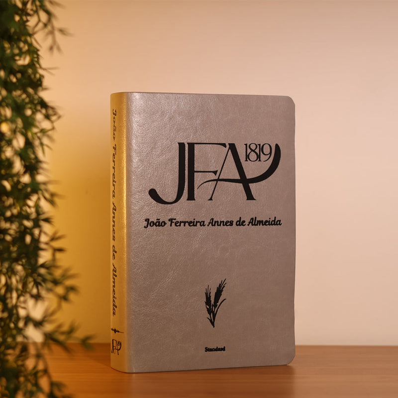 Bíblia Sagrada João Ferreira de Almeida | JFA 1819 | Standard | Letra Grande | Capa Luxo Cinza