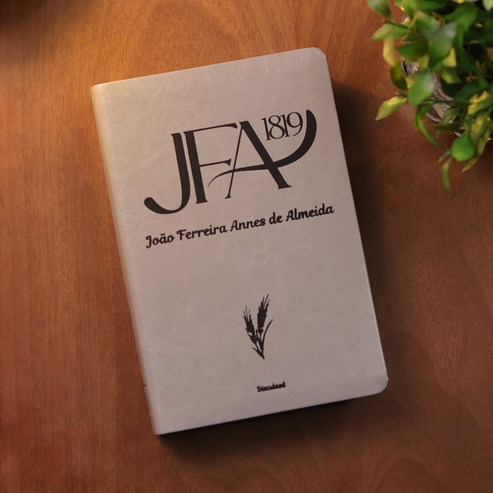 Bíblia Sagrada João Ferreira de Almeida | JFA 1819 | Standard | Letra Grande | Capa Luxo Cinza