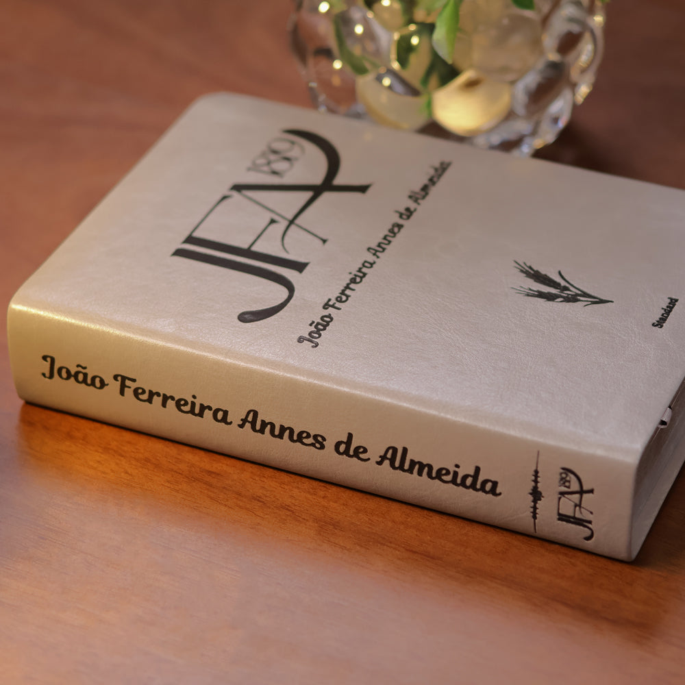 Bíblia Sagrada João Ferreira de Almeida | JFA 1819 | Standard | Letra Grande | Capa Luxo Cinza
