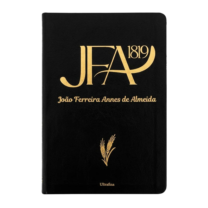 Bíblia Sagrada João Ferreira de Almeida | JFA 1819 | Ultrafina | Letra Normal | Capa Luxo Preta