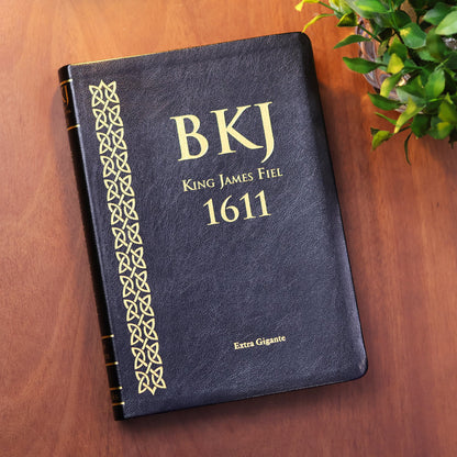 Bíblia King James Fiel 1611 | Extra Gigante | Capa Preta