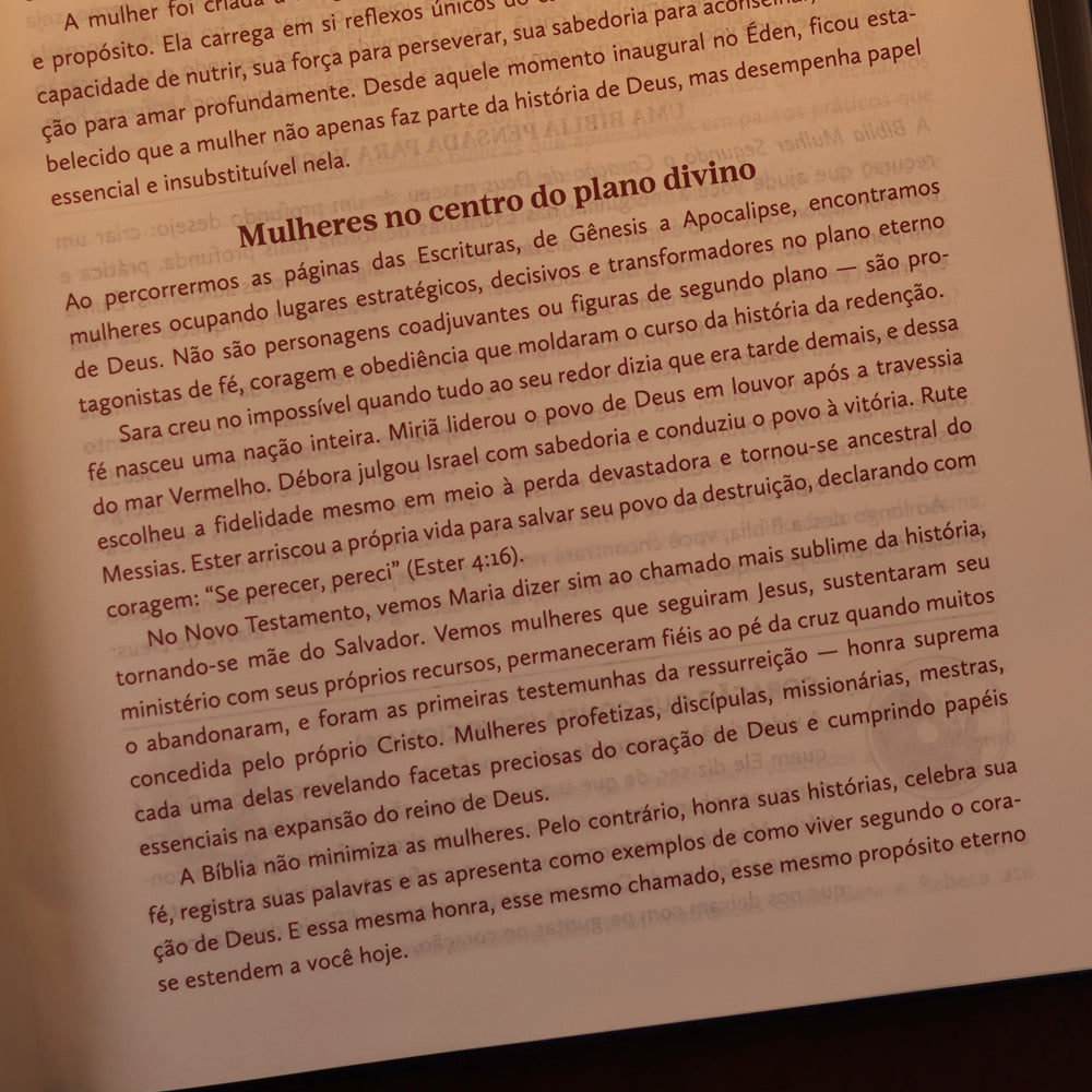 Bíblia Mulher Segundo o Coração de Deus | King James | Capa Marrom