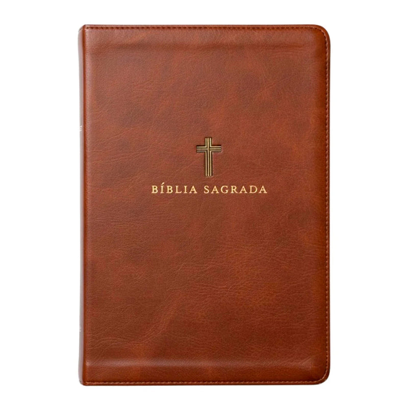 Bíblia Sagrada | NVI | Leitura Perfeita | Couro Soft Marrom | Com Índice