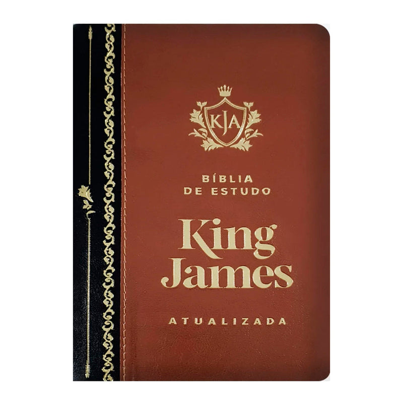 Bíblia de Estudo King James | KJA Letra Grande | Marrom