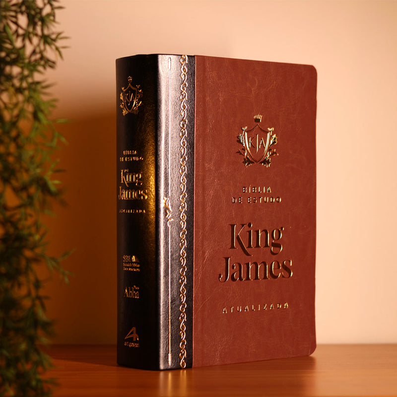 Bíblia de Estudo King James | KJA Letra Grande | Marrom