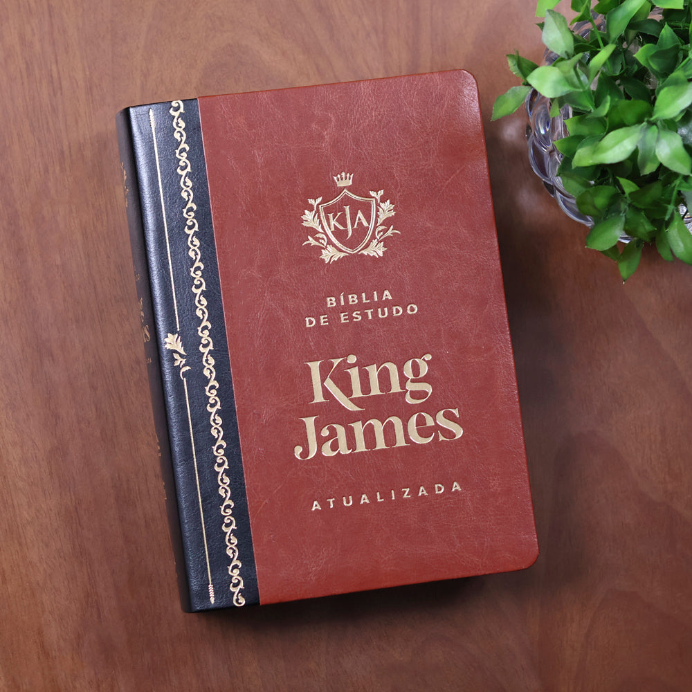 Bíblia de Estudo King James | KJA Letra Grande | Marrom