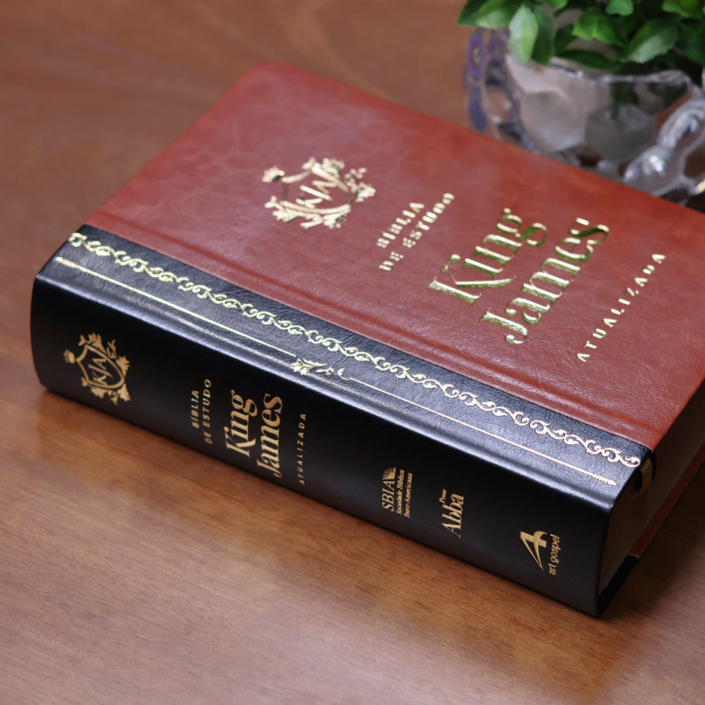 Bíblia de Estudo King James | KJA Letra Grande | Marrom