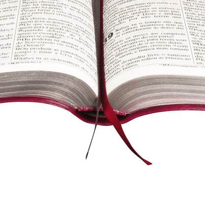 Bíblia Sagrada | Letra Gigante | ARC | Capa Couro Púrpura Nobre Luxo | c/ Índice