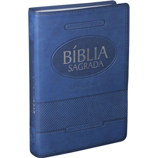 Bíblia Sagrada | Letra Gigante | ARA | Capa Azul Luxo | c/ Índice