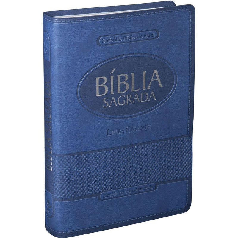 Bíblia Sagrada | Letra Gigante | ARA | Capa Azul Luxo | c/ Índice